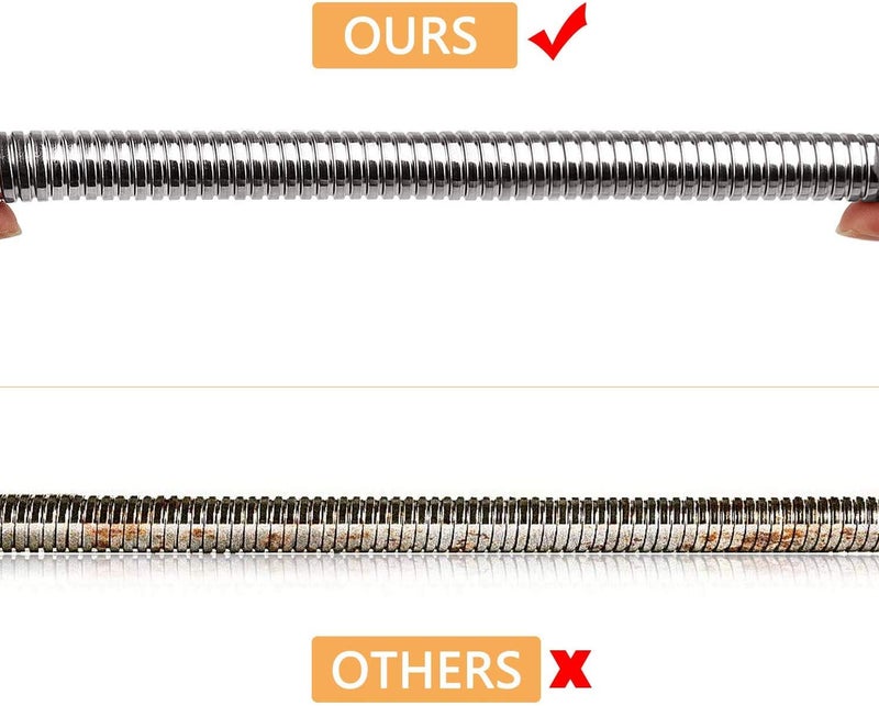 KWODE Pre-rinse Sprayer Hose Replacement Kit for Commercial Kitchen Sink Faucet, 44â€ Length Stainless Commercial Dish Spray Hose Parts - Image 5
